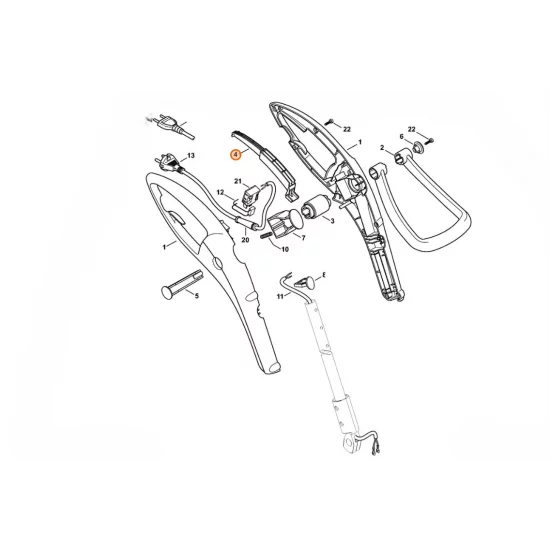 STIHL  Dźwignia włączająca 6421 792 8800